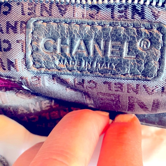 CHANEL 🖤 Vintage Silk Satin Camellia Flower Silver Chain Top Handle Mini Bag - Picture 13 of 14